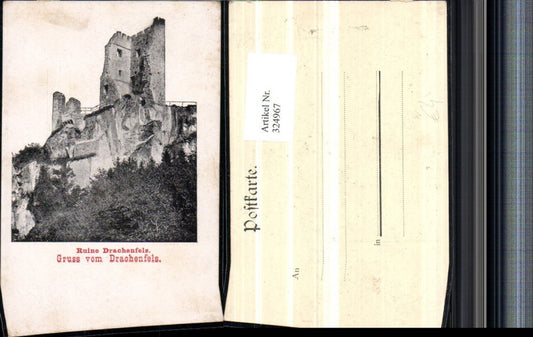 324967,Gruß vom Drachenfels Ruine b. Königswinter