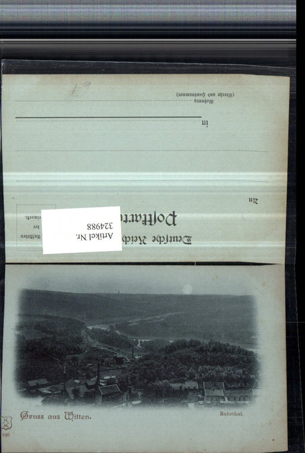 324988,Mond Litho Gruß aus Witten Ruhrtal