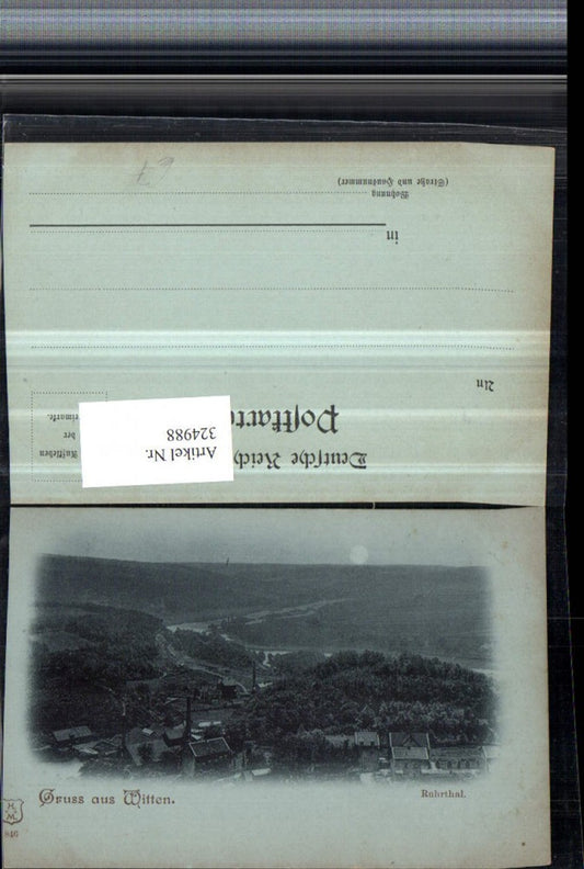 324988,Mond Litho Gruß aus Witten Ruhrtal