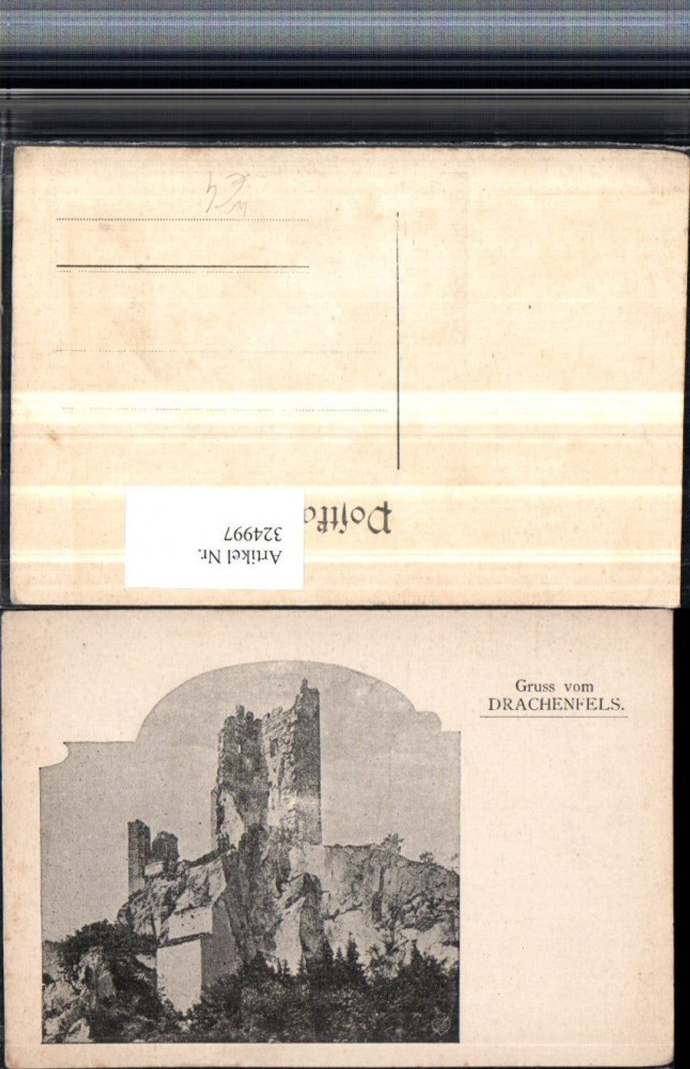 324997,Gruß vom Drachenfels Ruine b. Königswinter