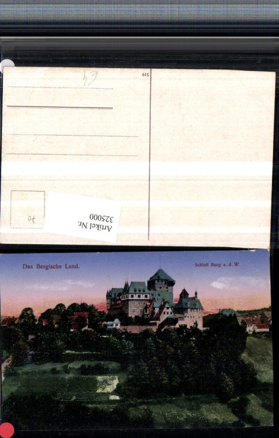 325000,Das Bergische Land Solingen Schloss Burg an d. Wupper