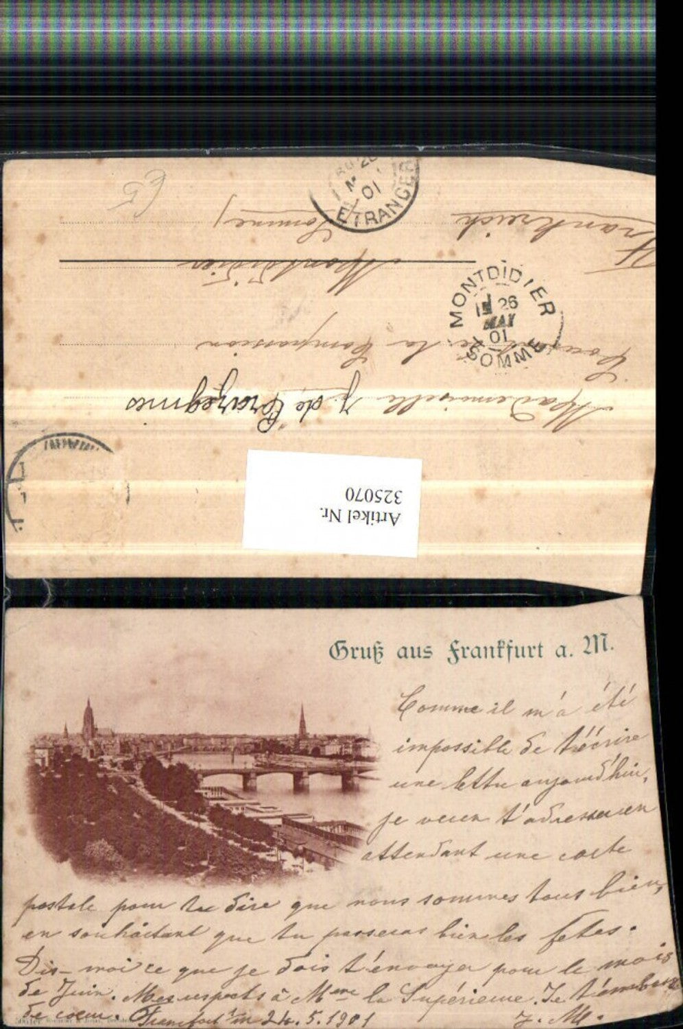 325070,Gruß aus Frankfurt am Main Totale Brücke