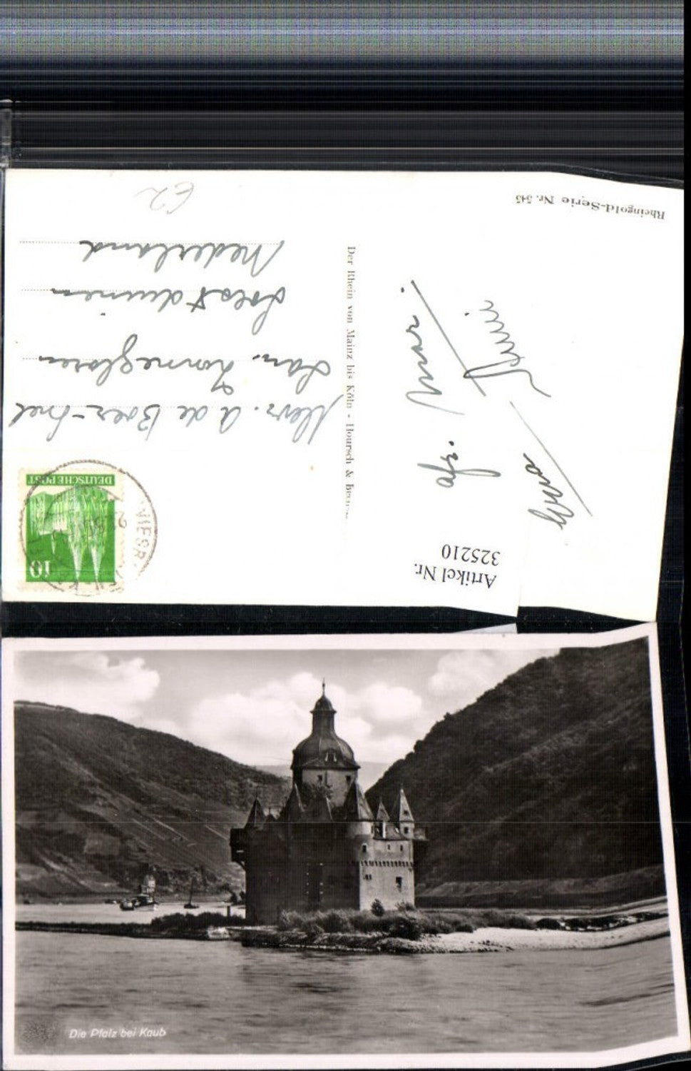 325210,Die Pfalz Burg b. Kaub