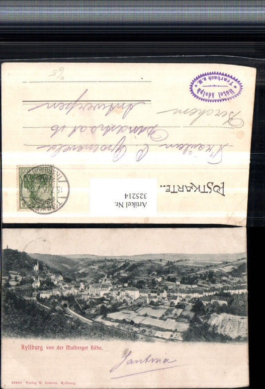 325214,Kyllburg Totale von d. Malberger Höhe