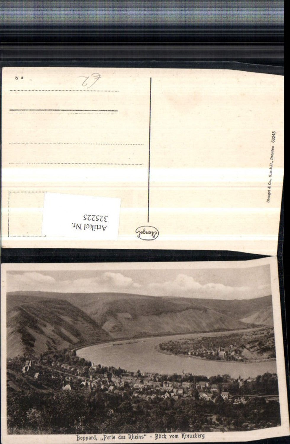 325225,Boppard am Rhein Totale Blick vom Kreuzberg