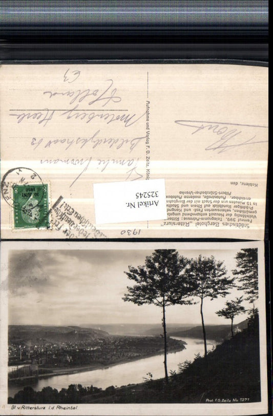 325245,Koblenz Blick vom Berghotel Rittersturz in d. Rheintal