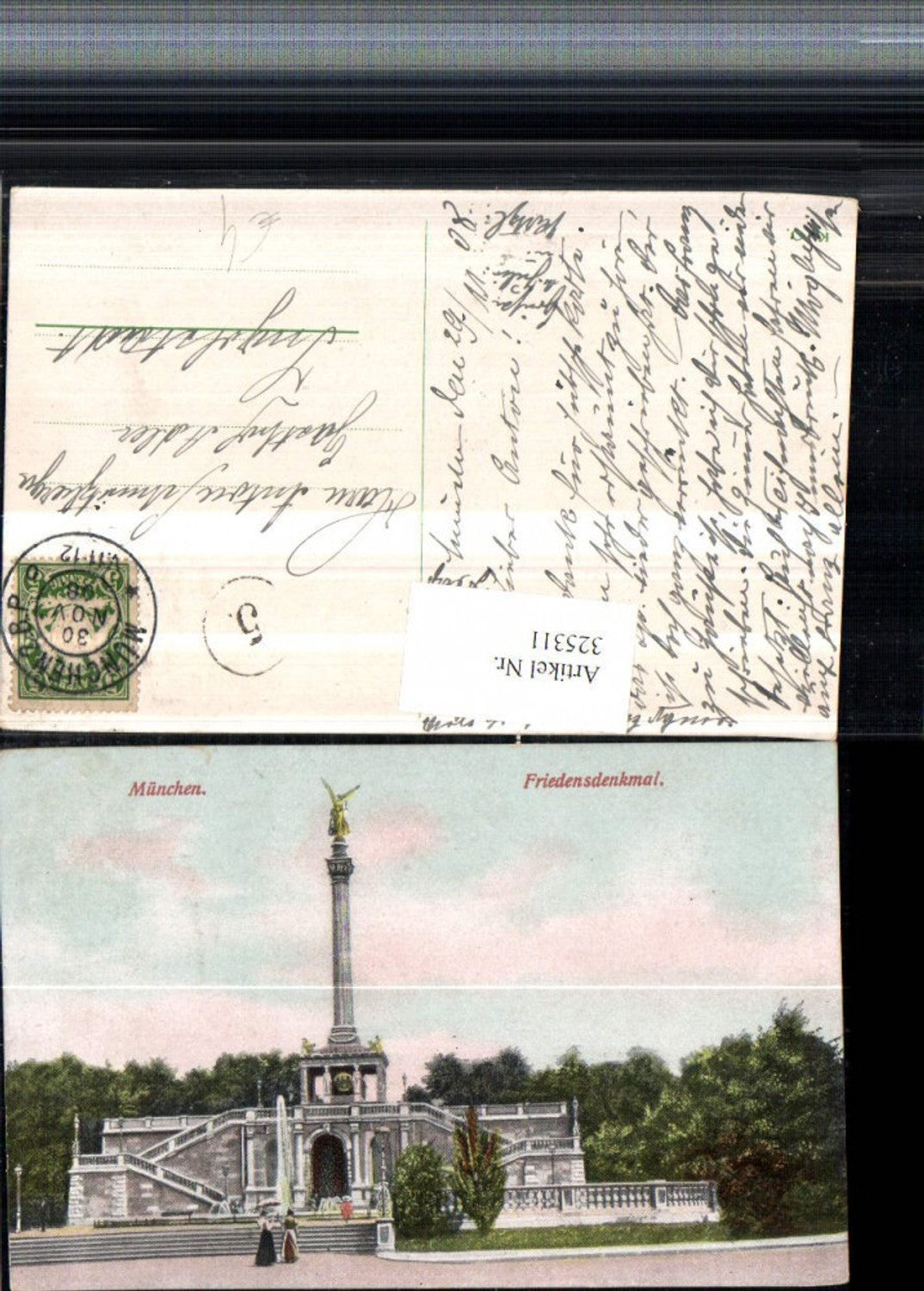 325311,München Friedensdenkmal Säule