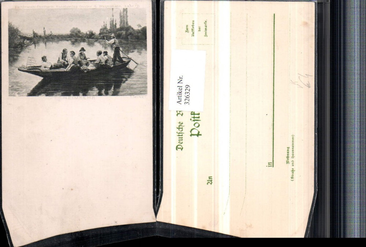 326329,Künstler AK E. Minet Heimkehr Personen Zille Boot pub Rembrandt