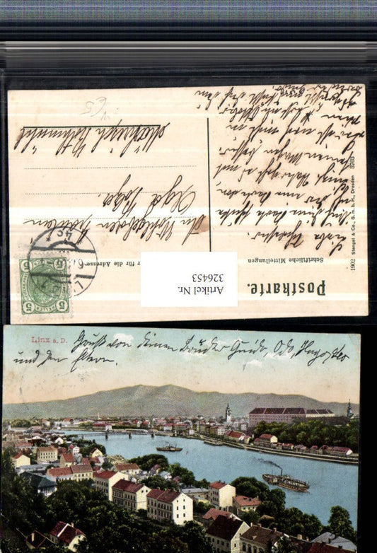 326453,Linz an d. Donau Teilansicht pub Stengel & Co 3703