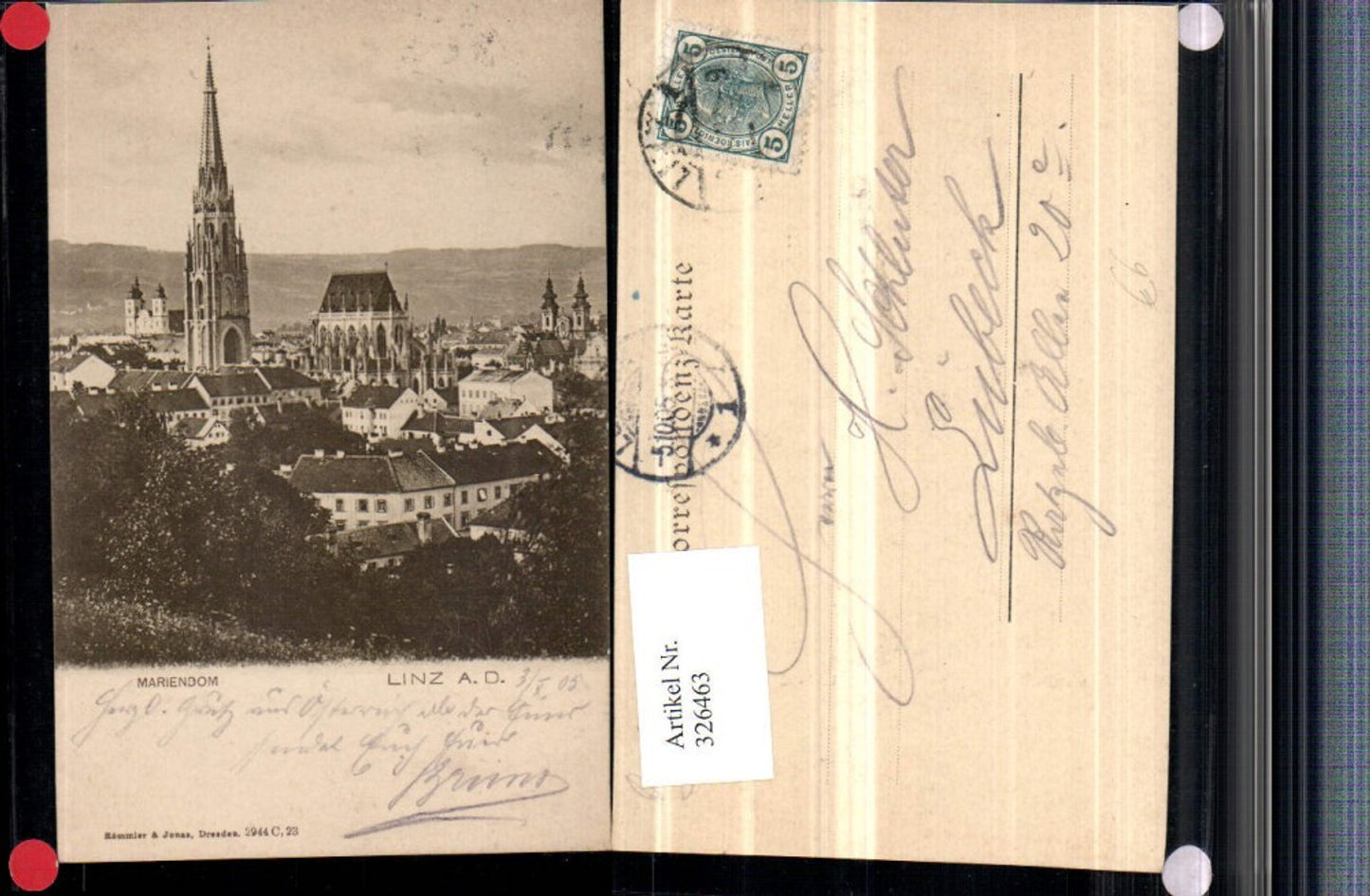 326463,Linz an d. Donau Teilansicht Mariendom Dom Kirche