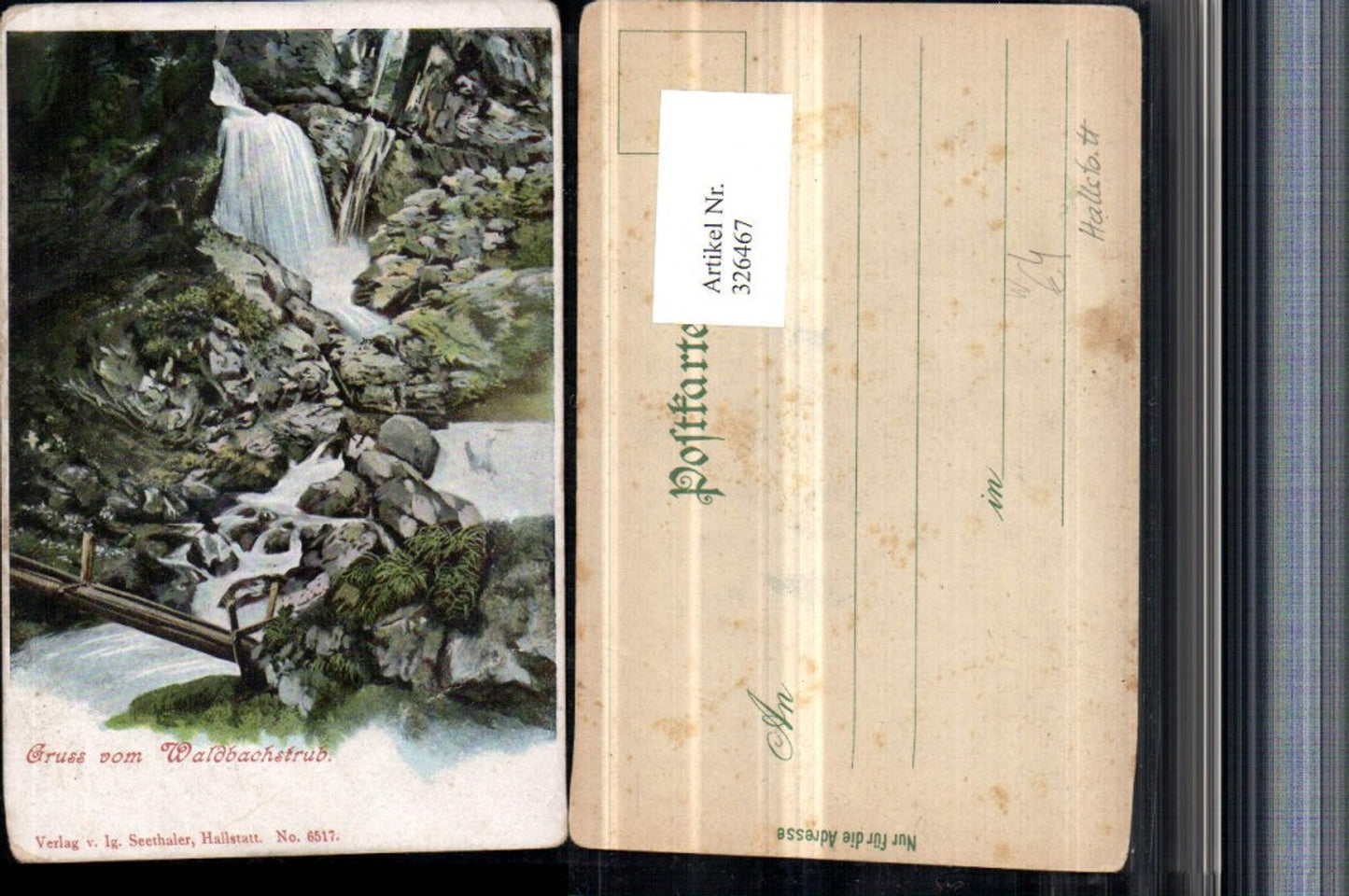 326467,Gruß vom Waldbachstrub Wasserfall b. Hallstatt