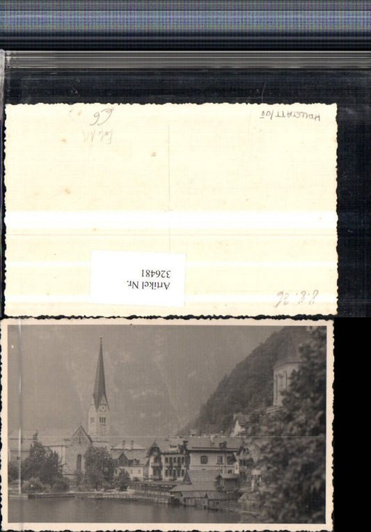 326481,Foto AK Hallstatt Teilansicht Kirche