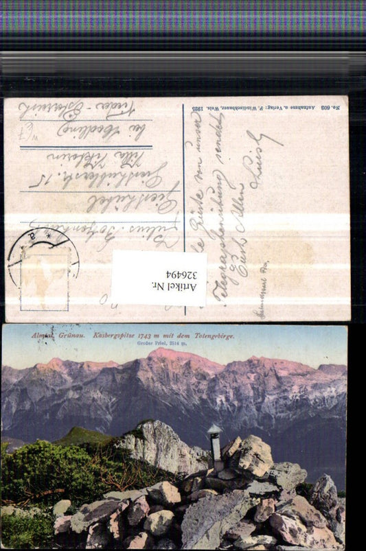 326494,Almtal b. Grünau Kasbergspitze m. Totengebirge Bergkulisse