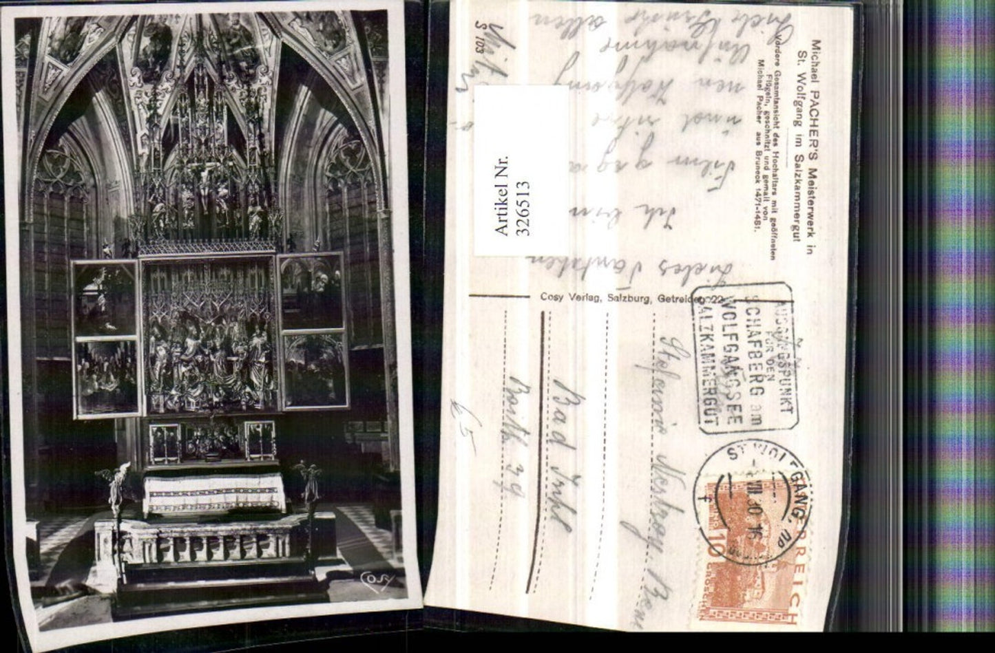 326513,St. Wolfgang Kirche Innenansicht Michael Pachers Altar pub Cosy