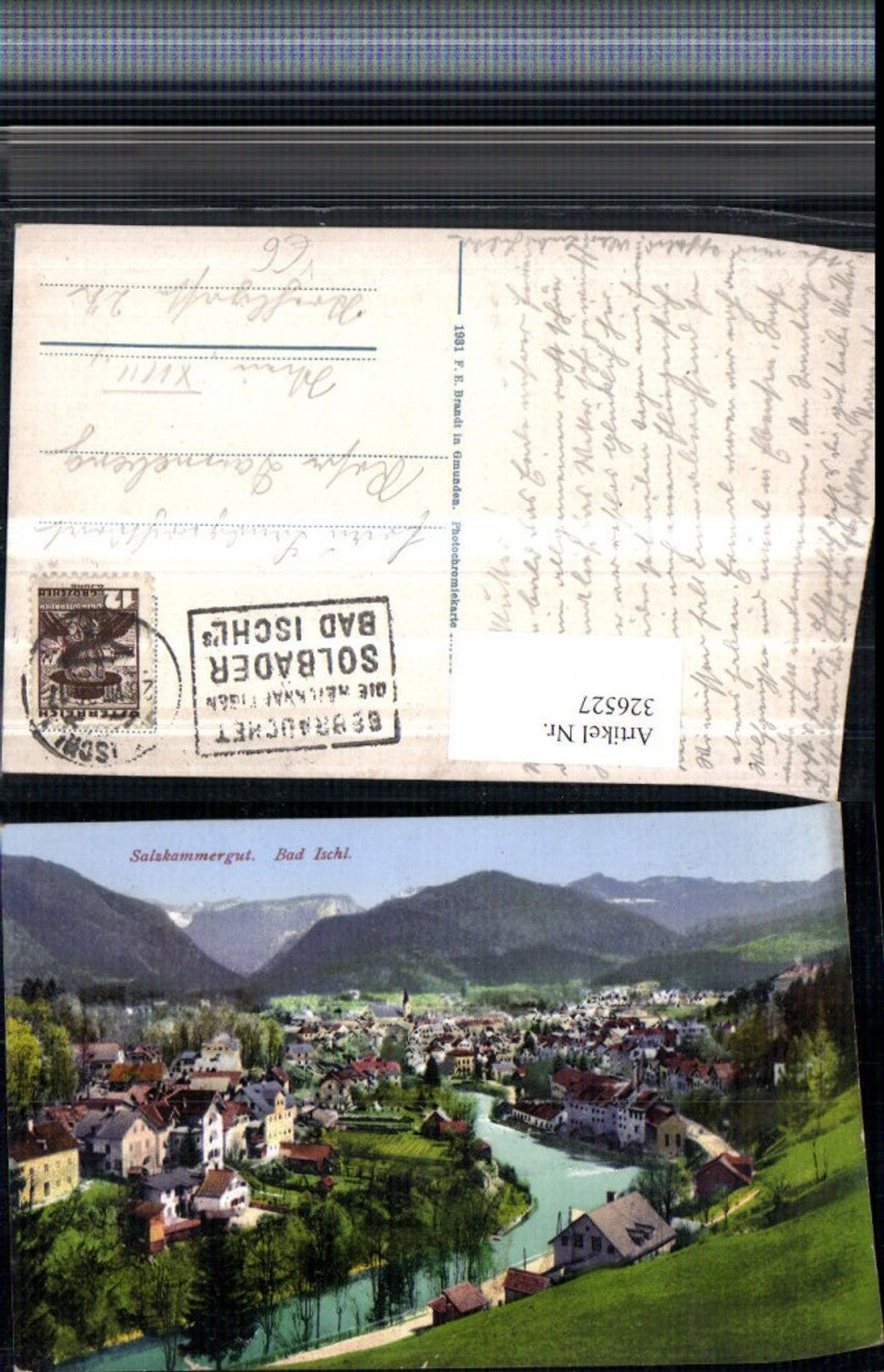 326527,Bad Ischl Totale Bergkulisse pub F. E. Brandt 203
