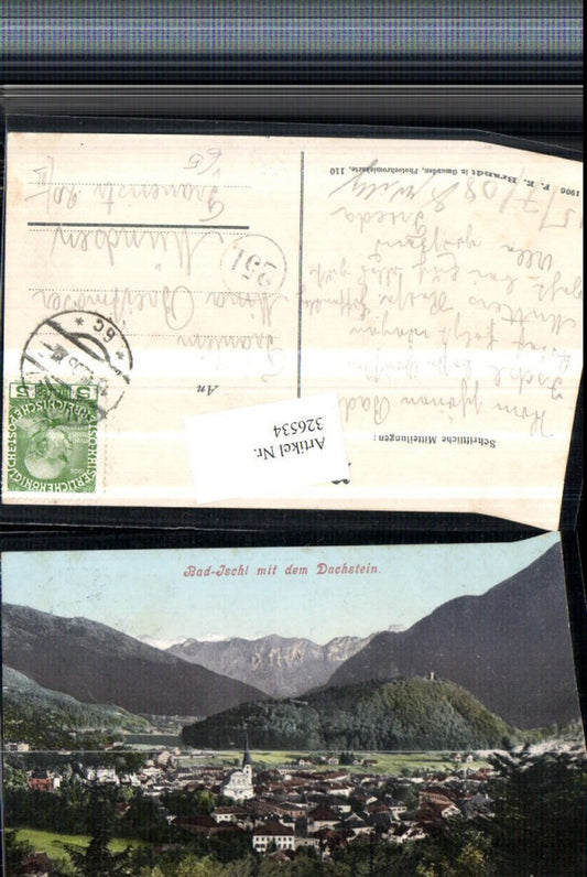 326534,Bad Ischl Totale m. Dachstein Bergkulisse pub F. E. Brandt 110