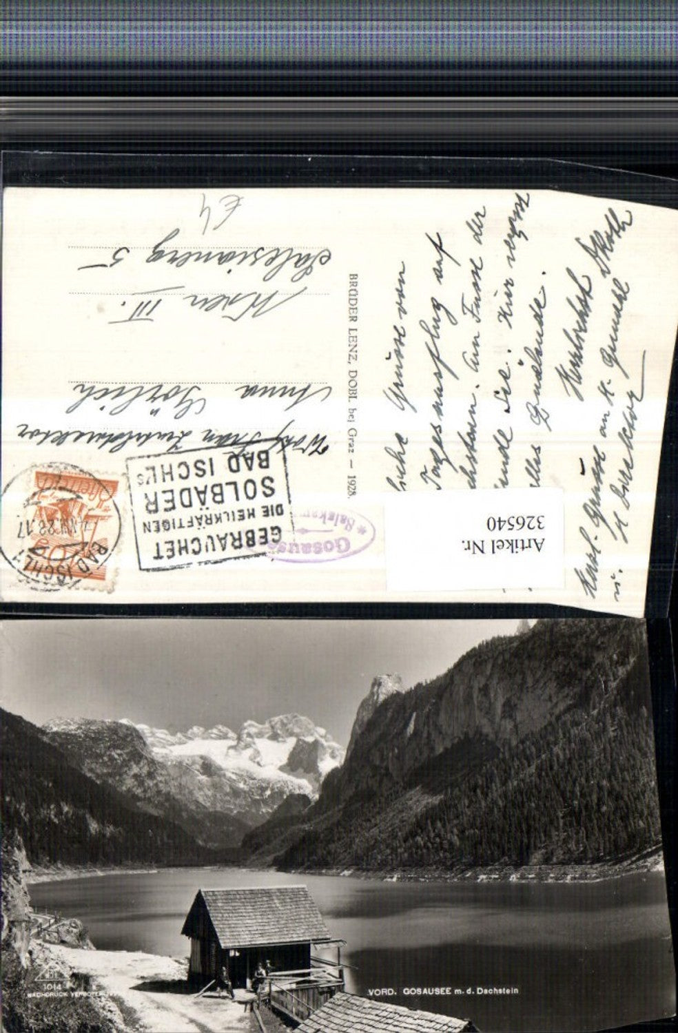 326540,Vorderer Gosausee b. Gosau m. Dachstein Bergkulisse