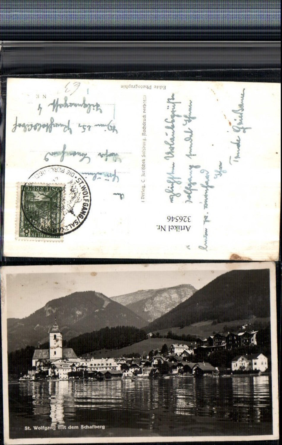 326546,St. Wolfgang Totale Kirche m. Schafberg