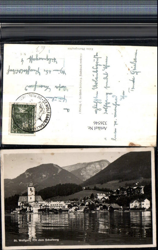 326546,St. Wolfgang Totale Kirche m. Schafberg