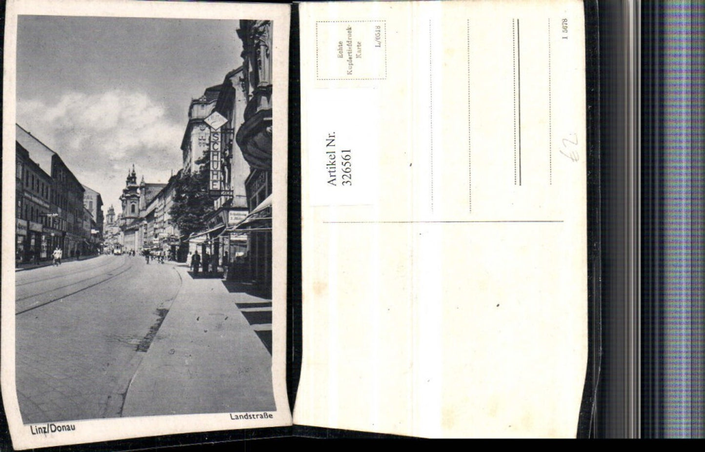 326561,Linz an d. Donau Landstraße Straßenansicht Geschäfte