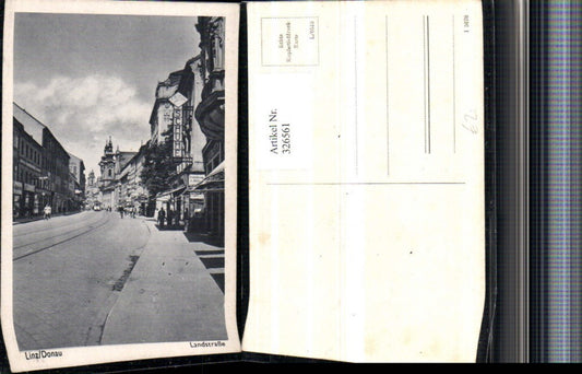 326561,Linz an d. Donau Landstraße Straßenansicht Geschäfte