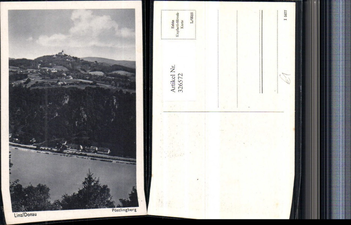 326572,Linz an d. Donau Blick zum Pöstlingberg
