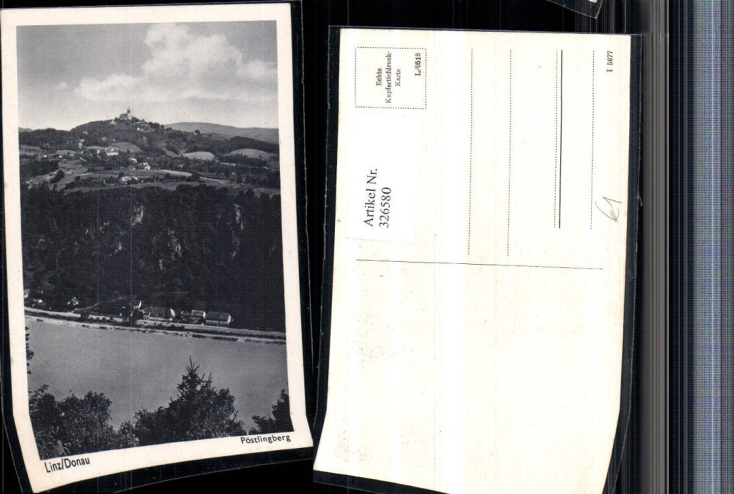326580,Linz an d. Donau Blick zum Pöstlingberg