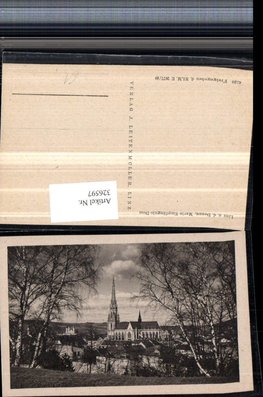 326597,Linz an d. Donau Blick zum Maria-Empfängnis-Dom Kirche