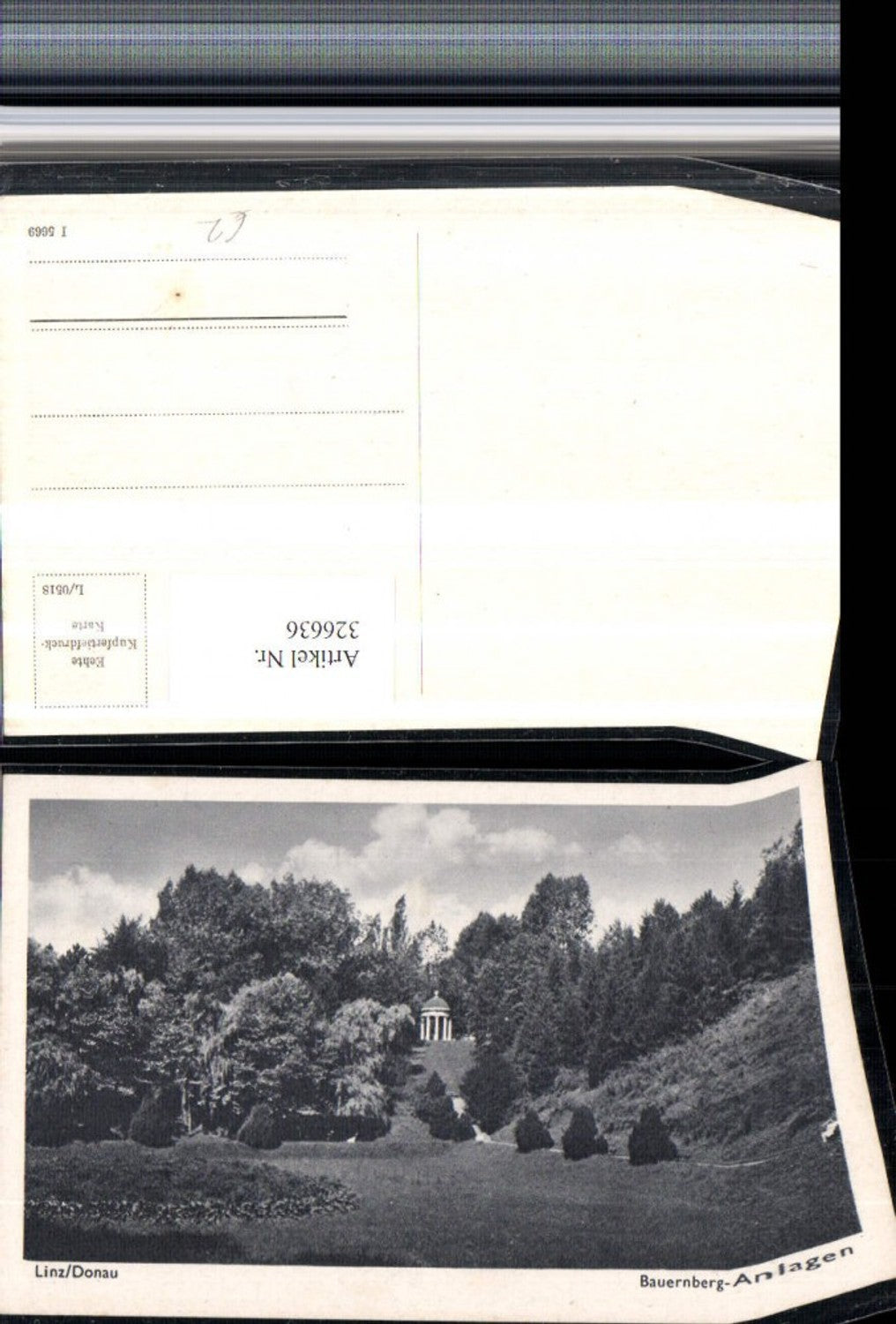 326636,Linz an d. Donau Bauernberg-Anlagen Tempel