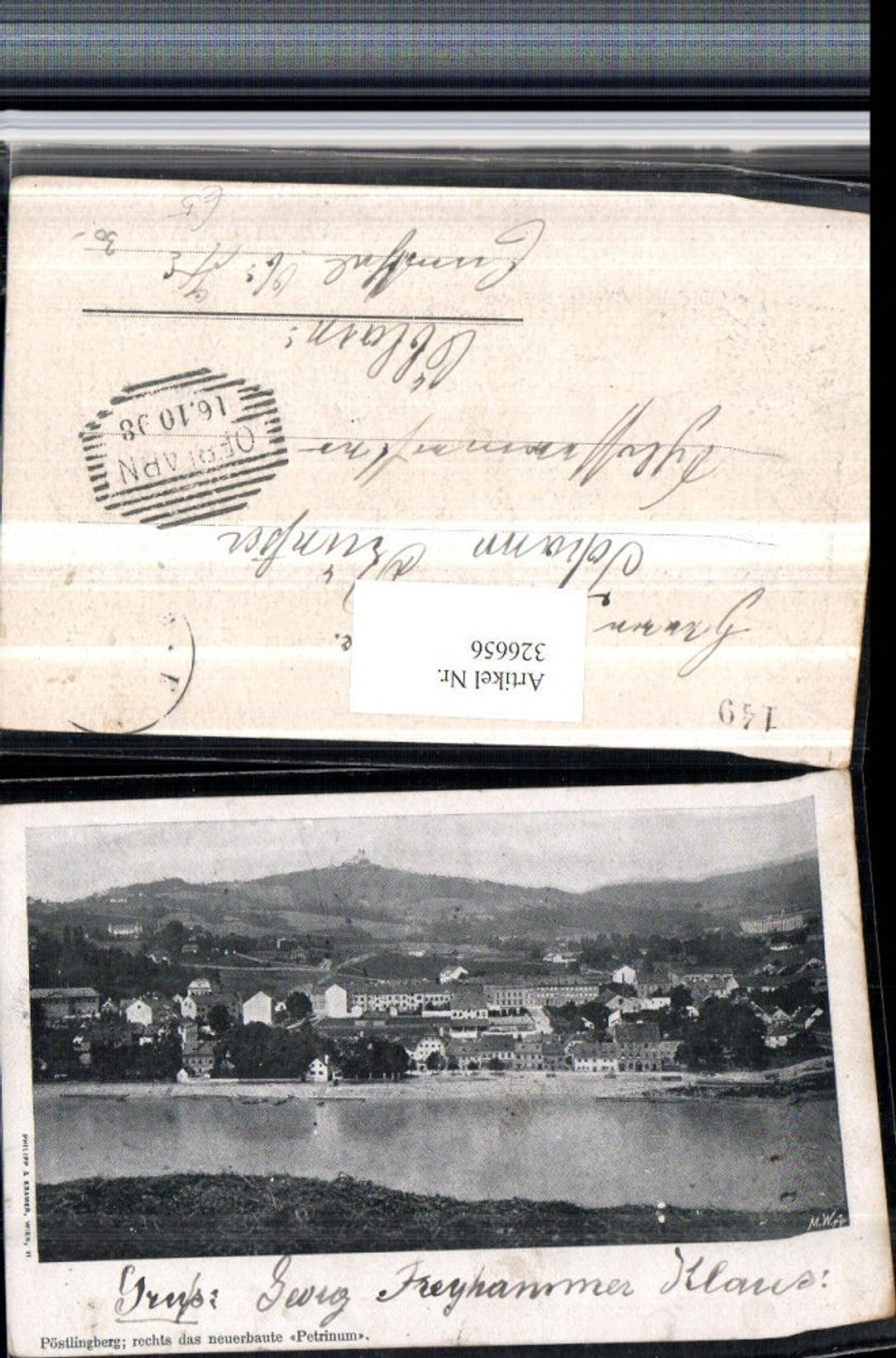 326656,Linz an d. Donau Teilansicht Petrinum m. Pöstlingberg