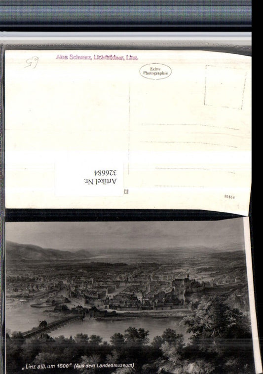 326684,Künstler AK Linz an d. Donau Totale um 1600