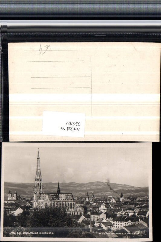 326709,Linz an d. Donau Teilansicht m. Domkirche Kirche