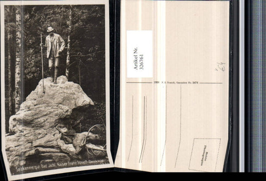 326761,Bad Ischl Kaiser Franz Josef-Denkmal pub F. E. Brandt 5474