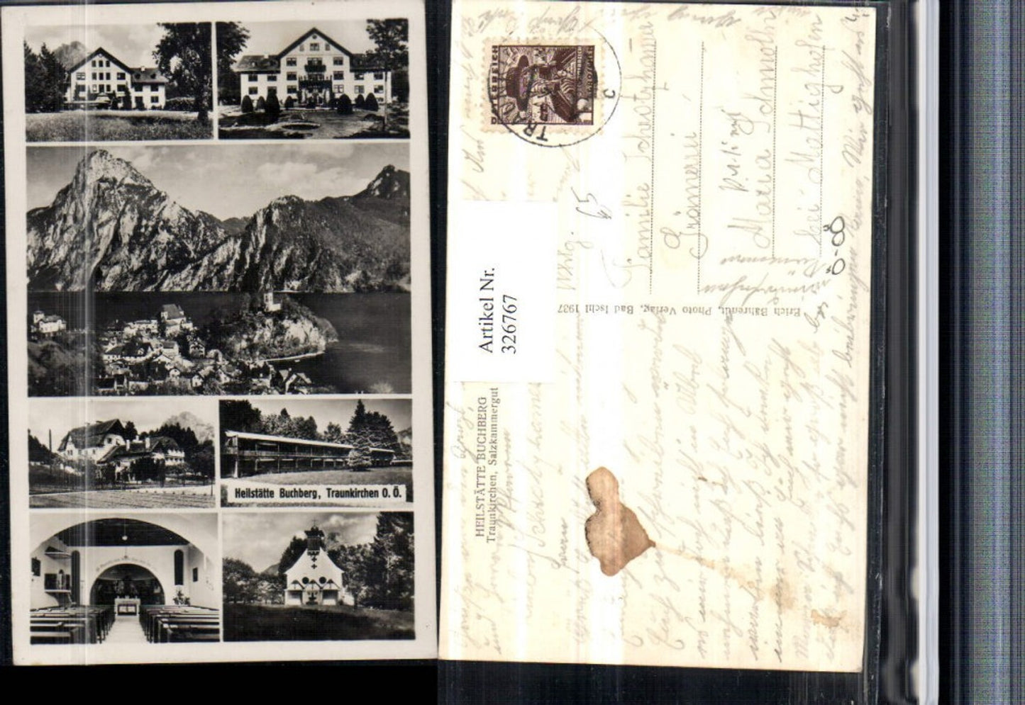 326767,Traunkirchen Totale Heilstätte Buchberg Kapelle Mehrbildkarte