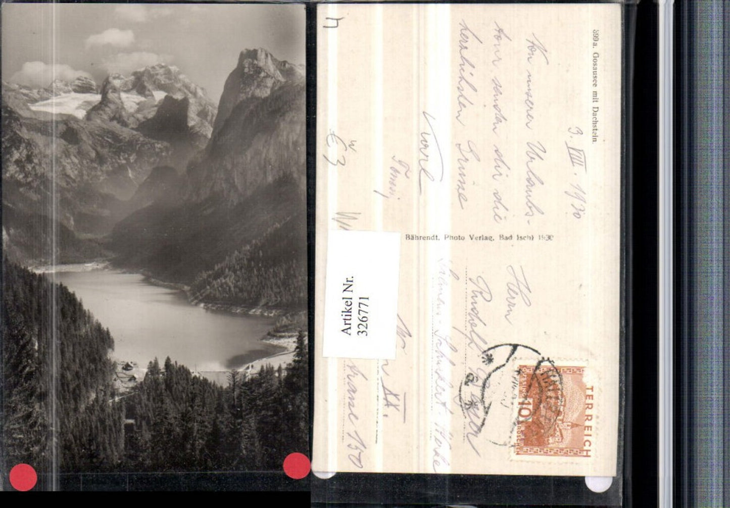 326771,Gosausee See b. Gosau m. Dachstein Bergkulisse