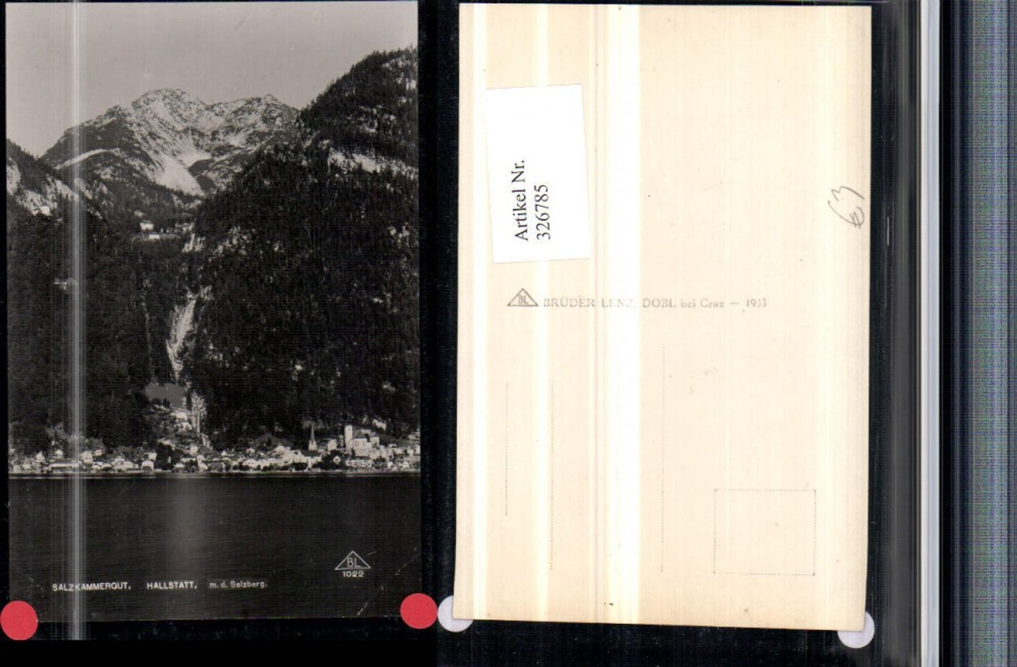 326785,Hallstatt Totale m. Salzberg Bergkulisse