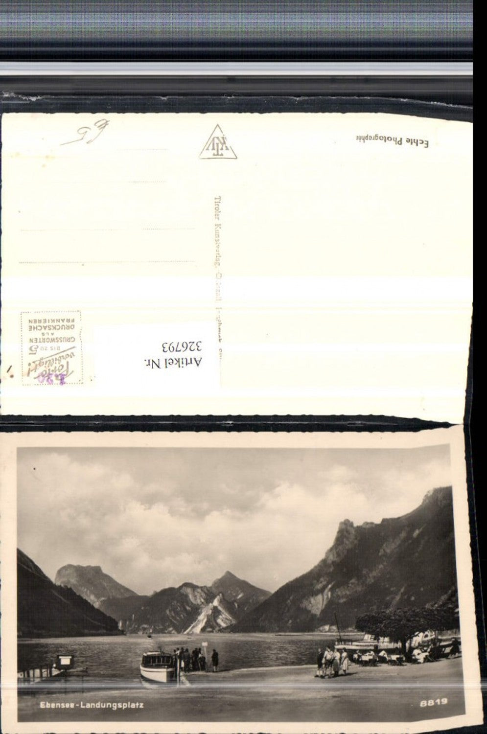 326793,Ebensee Landungsplatz Boote Bergkulisse