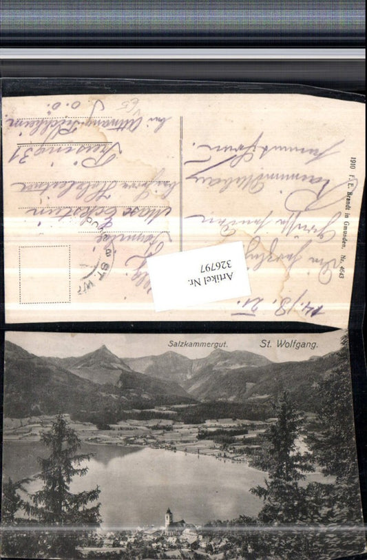 326797,St. Wolfgang Totale Bergkulisse pub F. E. Brandt 4643