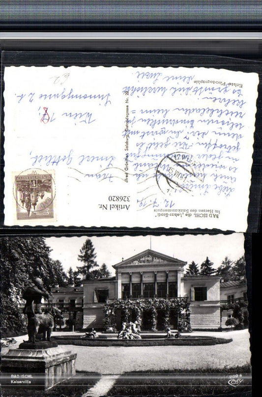 326820,Bad Ischl Kaiservilla Brunnen Denkmal pub Cosy 709a
