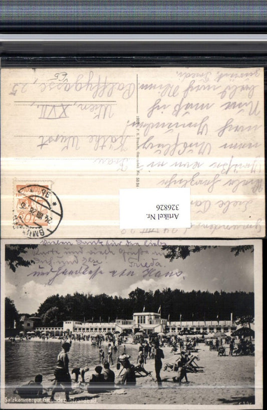 326826,Gmunden Strandbad Strandleben Bademode pub F. E. Brandt 5334