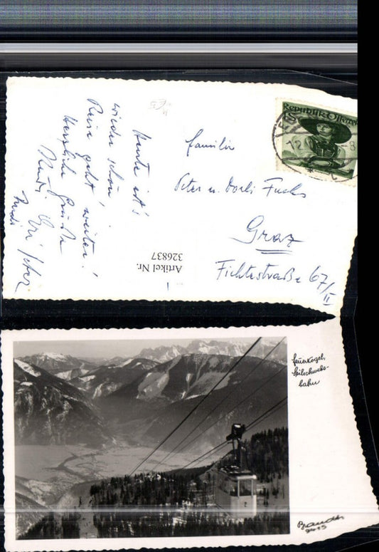 326837,Feuerkogel Seilbahn b. Ebensee Bergkulisse Winterbild