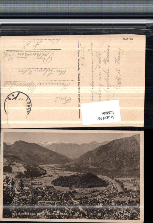 326846,Bad Ischl Totale m. Hohen Dachstein Bergkulisse