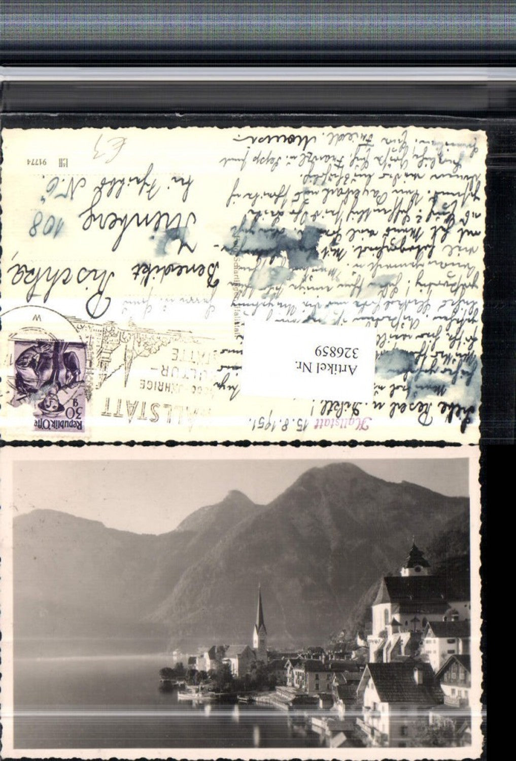 326859,Hallstatt Teilansicht Bergkulisse