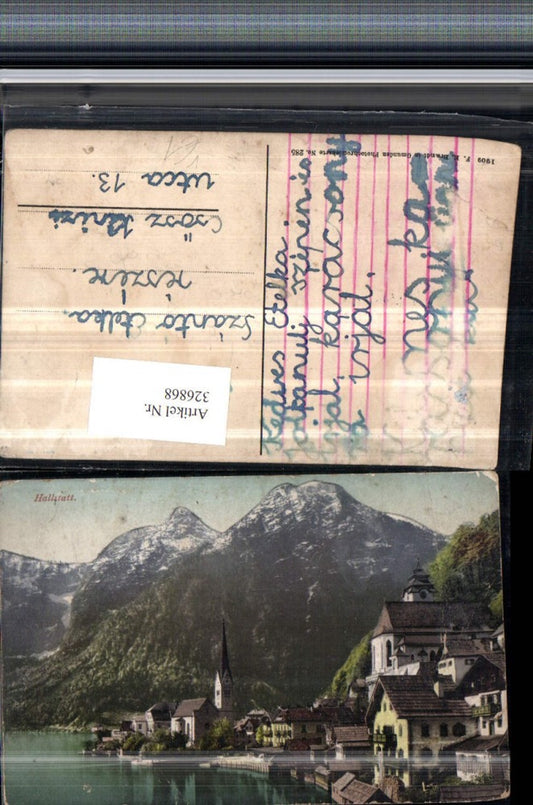 326868,Hallstatt Teilansicht Bergkulisse pub F. E. Brandt 285