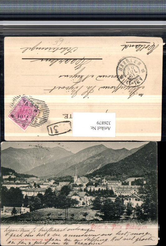 326879,Bad Ischl Totale von der Villa Sickingen Bergkulisse