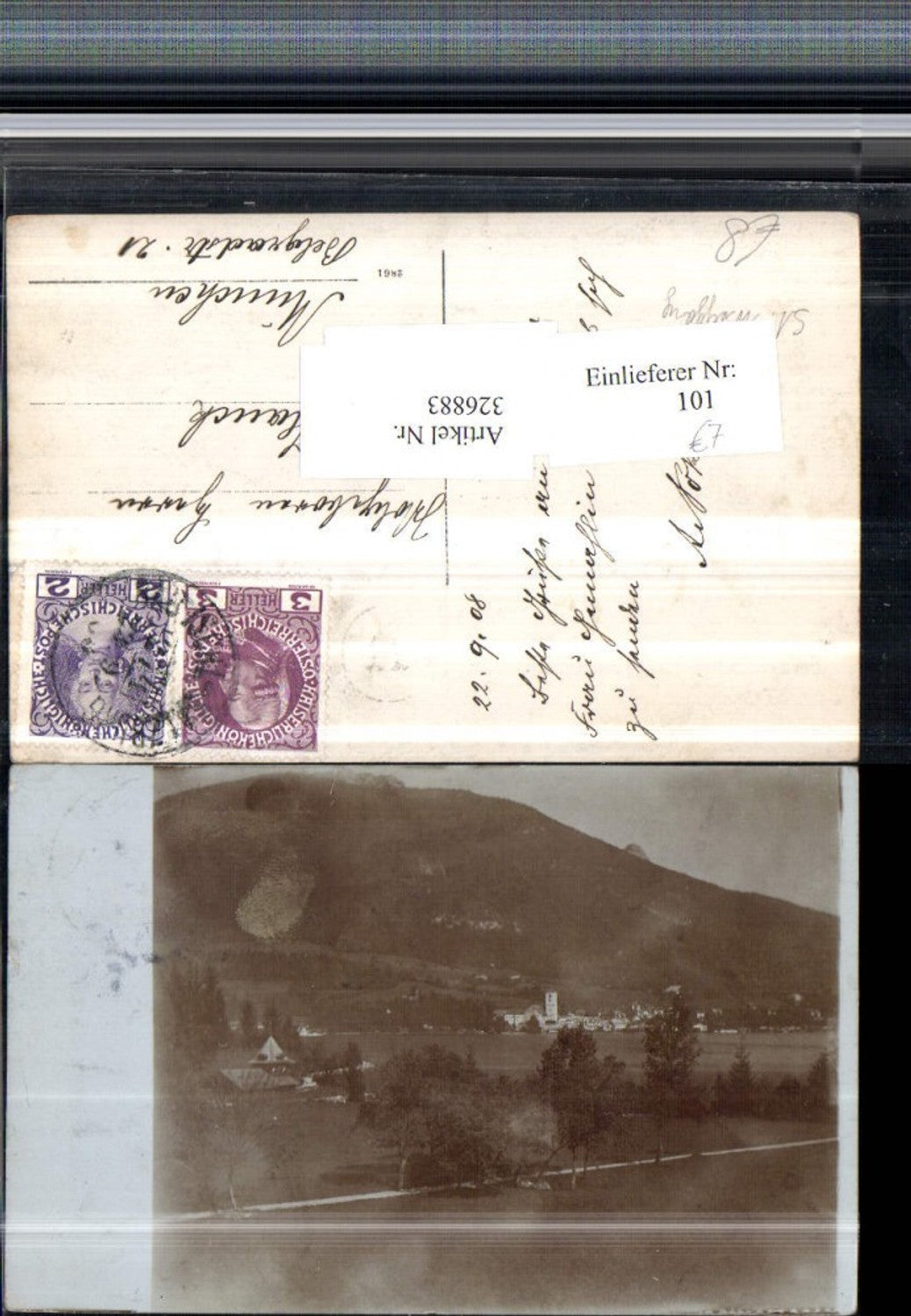 326883,Foto AK Blick auf St. Wolfgang