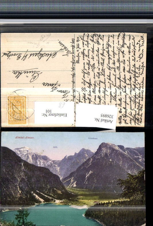 326895,Almtal Almsee See b. Grünau Bergkulisse