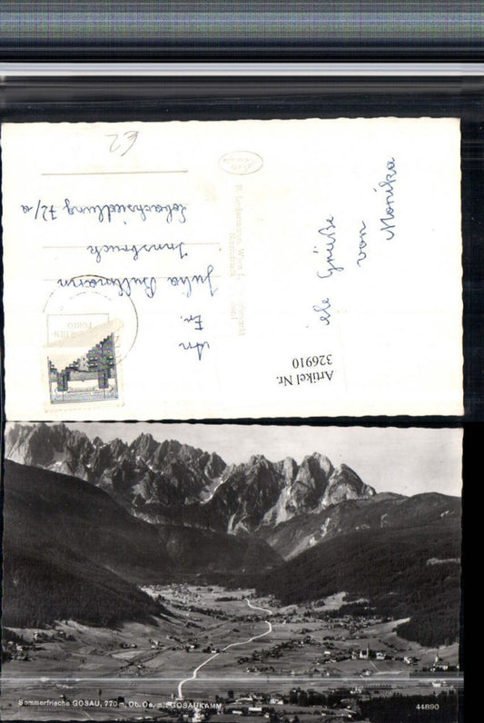 326910,Gosau Totale m. Gosaukamm Bergkulisse