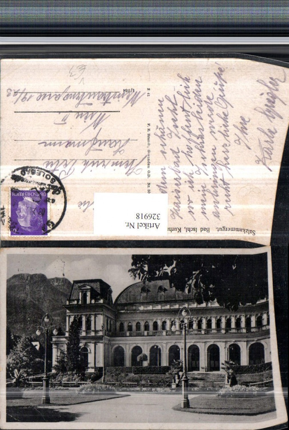 326918,Bad Ischl Kurhaus Gebäude pub F. E. Brandt 5074