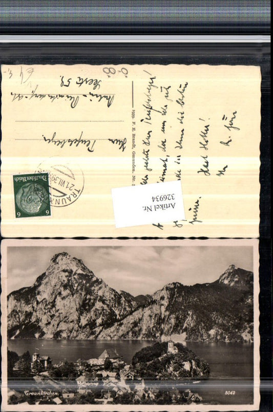 326934,Traunkirchen Totale Bergkulisse pub F. E. Brandt 5042